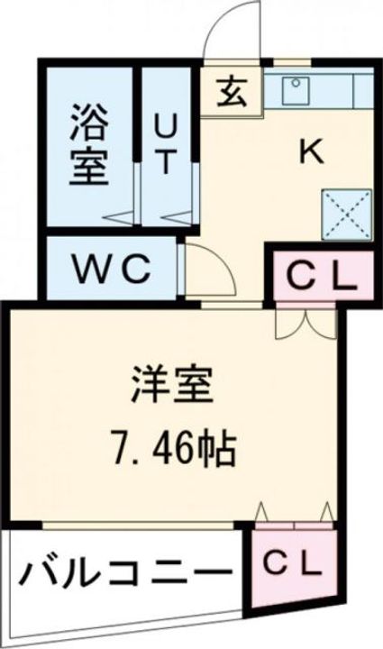 栃木県宇都宮市峰3(アパート)の賃貸物件の間取り