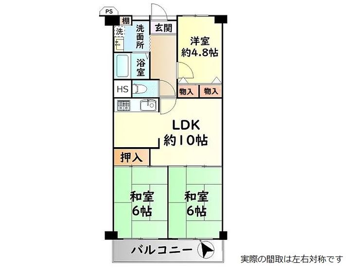 サニータウン羽倉崎の間取り