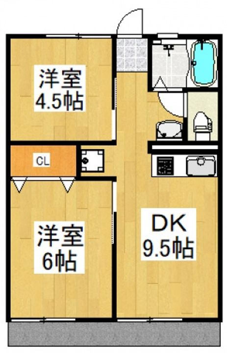 竹丘コーポの間取り