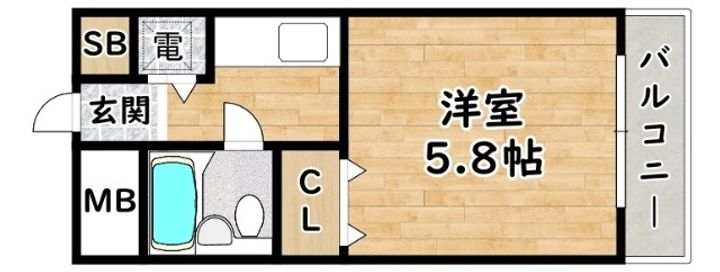 グランディール三津屋の間取り
