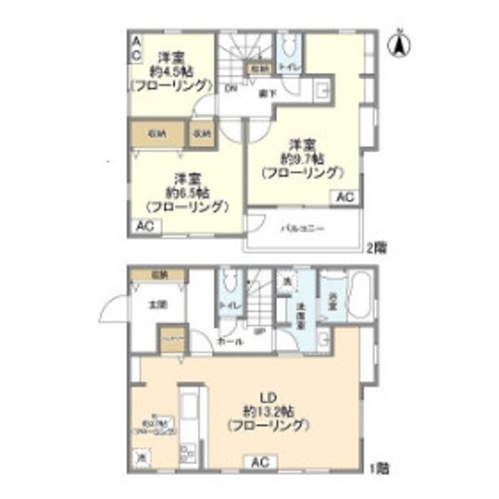 東京都羽村市双葉町3(一戸建)の賃貸物件の間取り