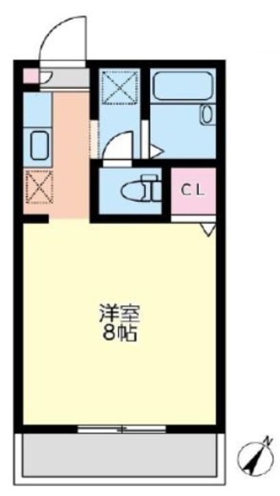 東京都中央区月島4(マンション)の賃貸物件の間取り