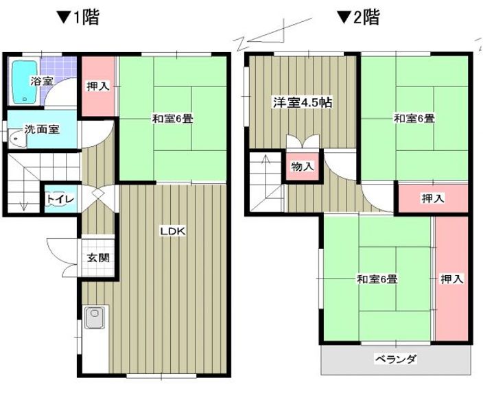 京都府福知山市土師新町4(一戸建)の賃貸物件の間取り