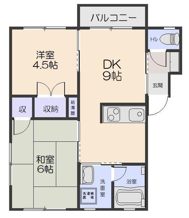 コーポゆりのきの間取り