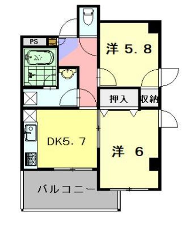 セントエルモ昭和町の間取り