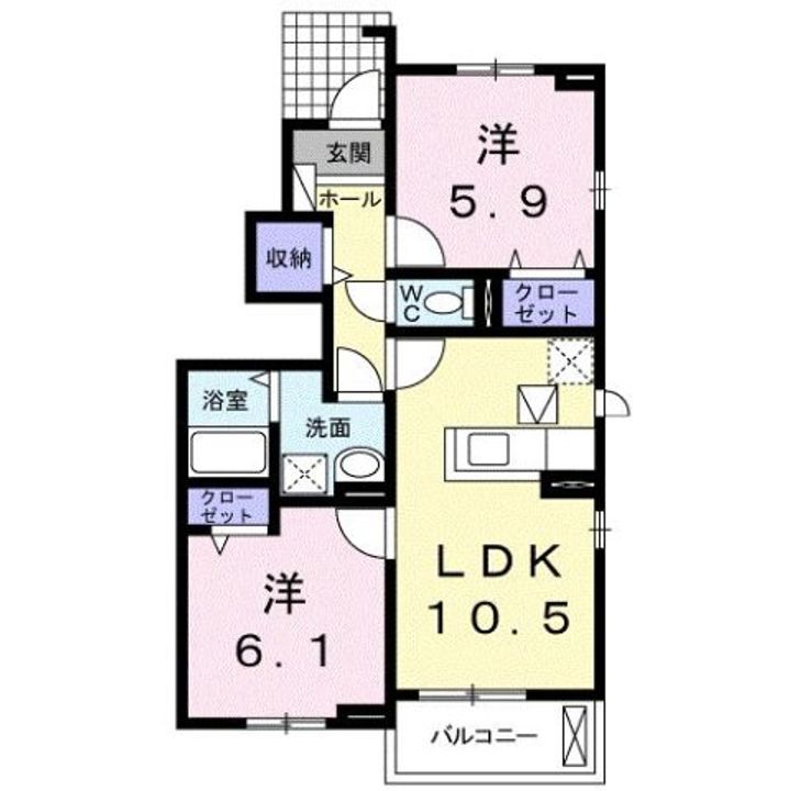 レジーナBの間取り