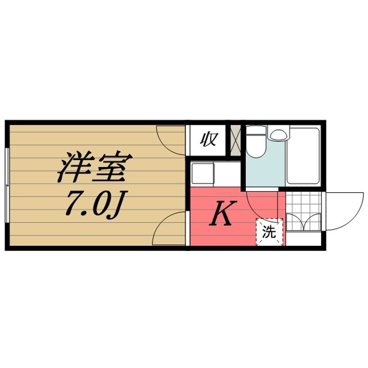 千葉県市原市白金町5(アパート)の賃貸物件の間取り