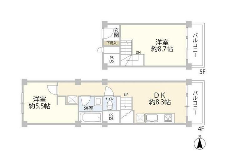 コープ恵比寿の間取り