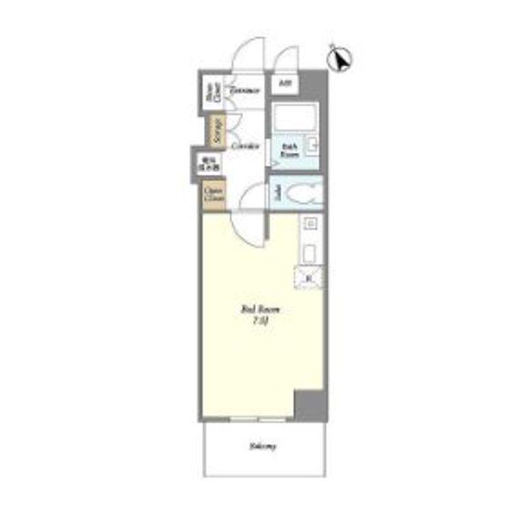 千葉県船橋市東船橋2(マンション)の賃貸物件の間取り