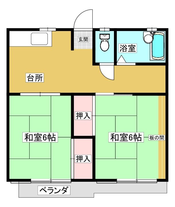 ビューハイツイズミの間取り
