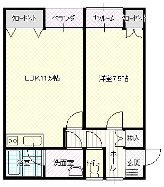 たんぽぽの間取り