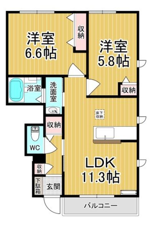 メゾンLaLaの間取り