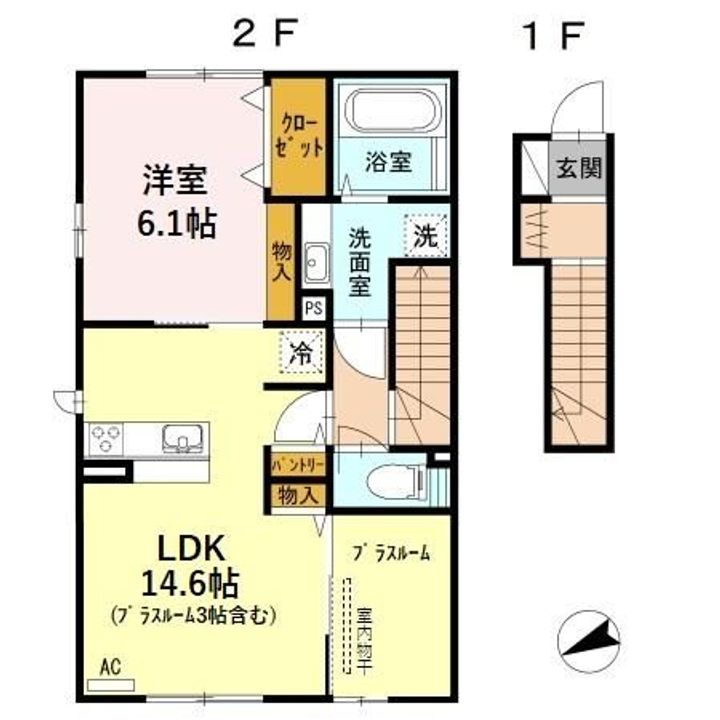 新潟県長岡市曙1(アパート)の賃貸物件の間取り
