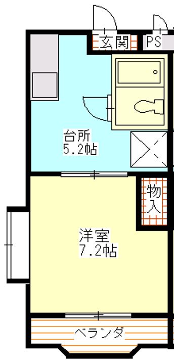 馬込川マンションの間取り