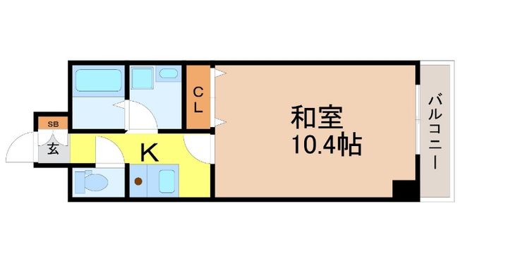 愛知県名古屋市東区葵2(マンション)の賃貸物件の間取り