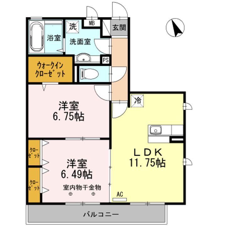リバーヴィクトワールの間取り