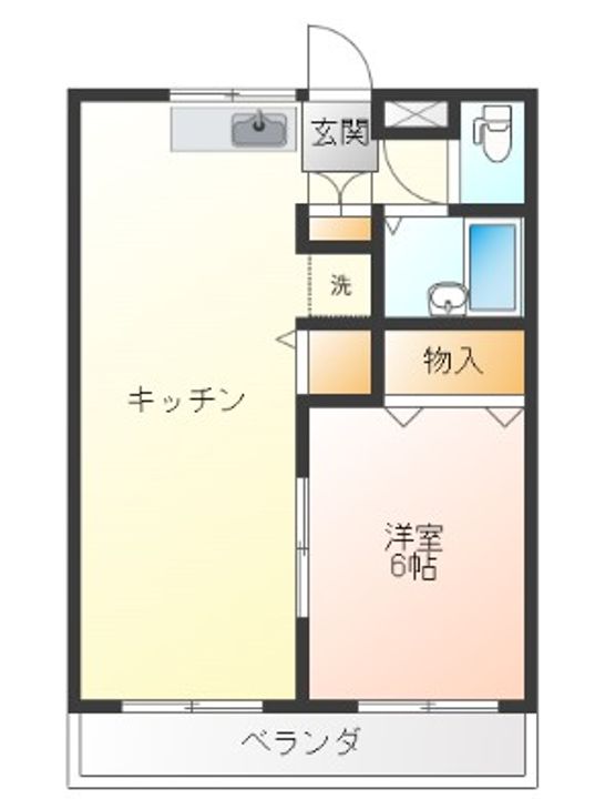 河北センスBの間取り