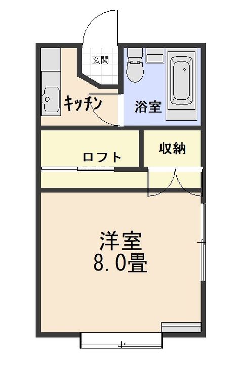 Cityコーポ湊高台の間取り