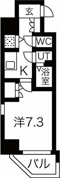 大阪府大阪市城東区鴫野西2(マンション)の賃貸物件の間取り