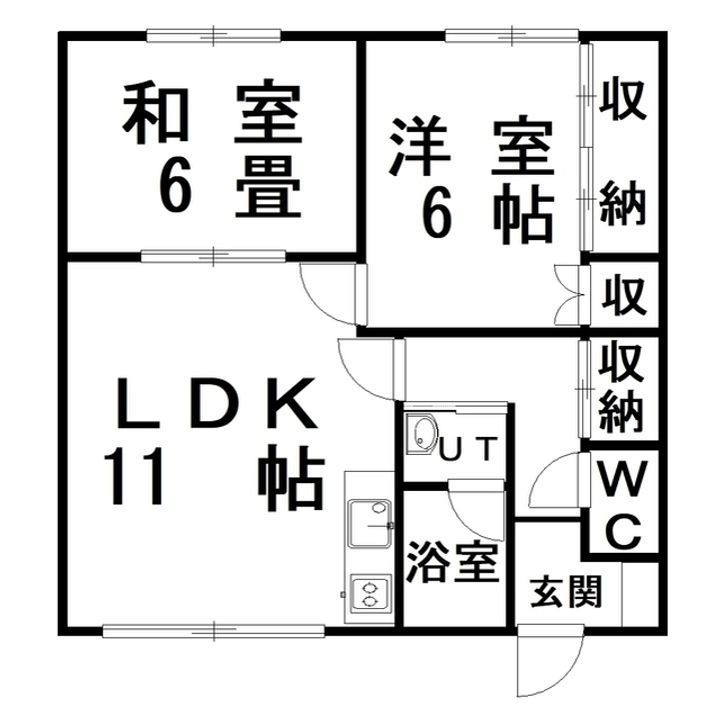 クリスタルマンションの間取り