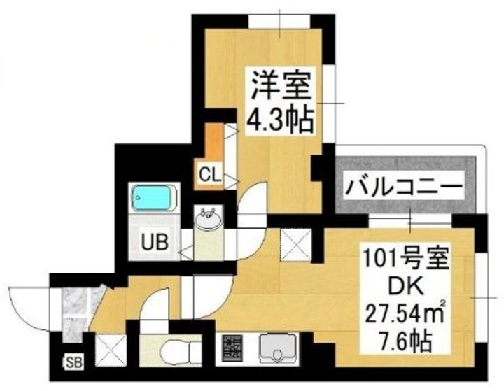千葉県松戸市西馬橋蔵元町(マンション)の賃貸物件の間取り