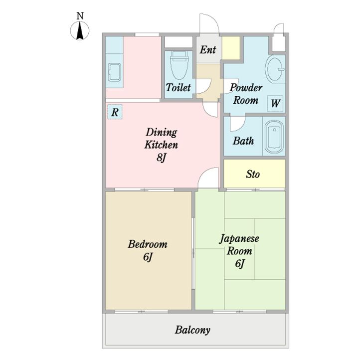 ソサイエティホームズBの間取り
