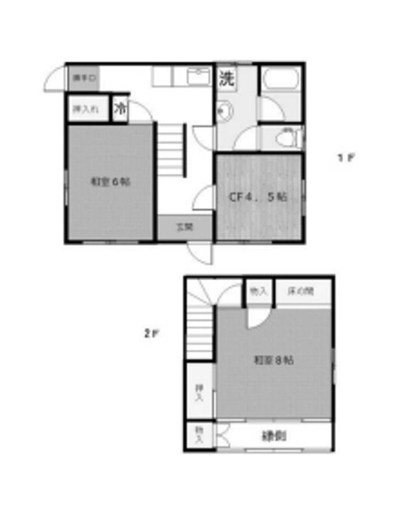 神奈川県川崎市川崎区渡田向町(一戸建)の賃貸物件の間取り