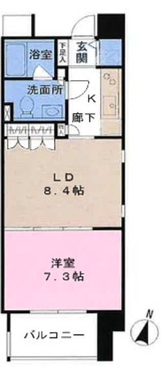 東京都江東区亀戸6(マンション)の賃貸物件の間取り