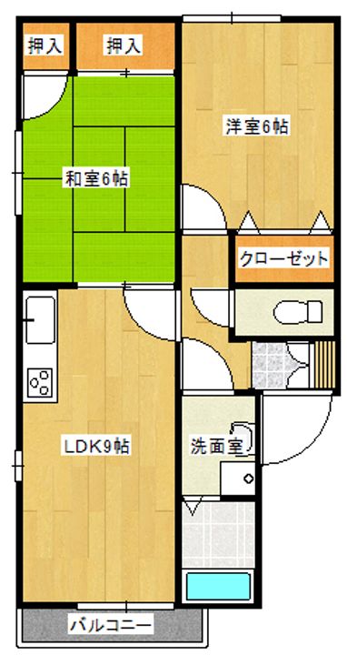 セジュールウィルモアの間取り