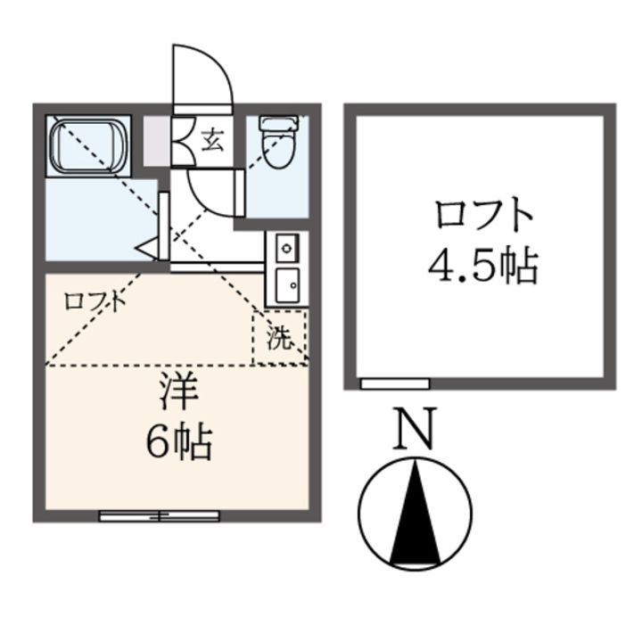 ユナイト保土ヶ谷メリカの瞳の間取り