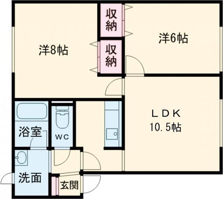 ミルツ啓北の間取り