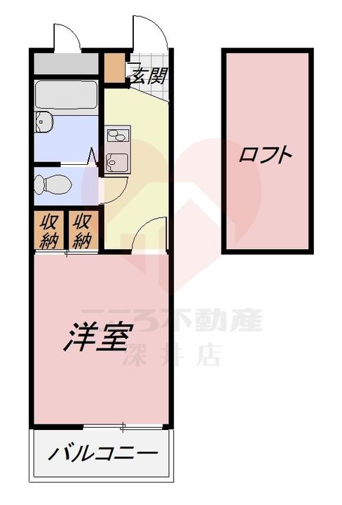 大阪府堺市中区深井中町(マンション)の賃貸物件の間取り