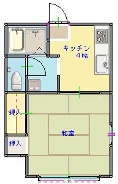 ユーハイツの間取り