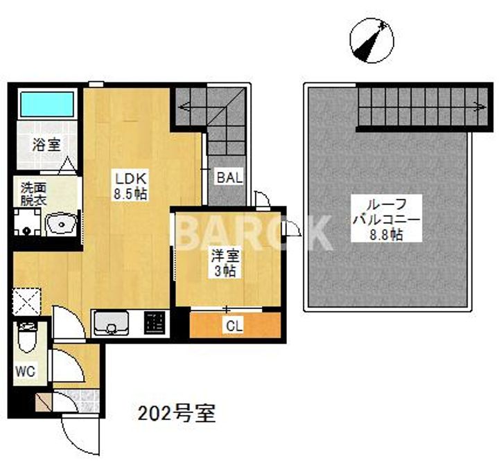 福岡県福岡市博多区井相田3(アパート)の賃貸物件の間取り
