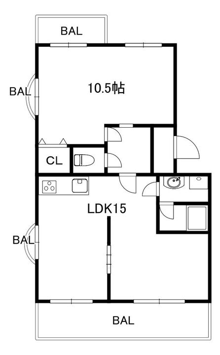 京都府京都市南区西九条森本町(マンション)の賃貸物件の間取り