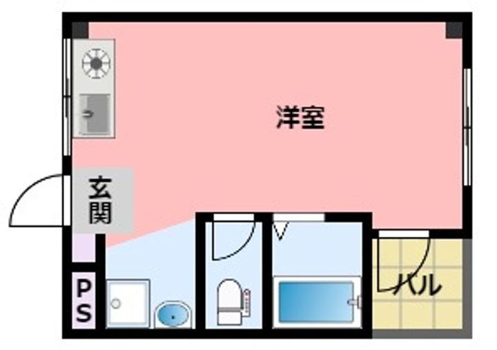 兵庫県西宮市松原町(マンション)の賃貸物件の間取り