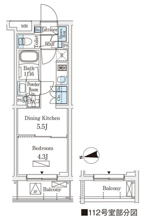 若葉ビューアパートメントの間取り