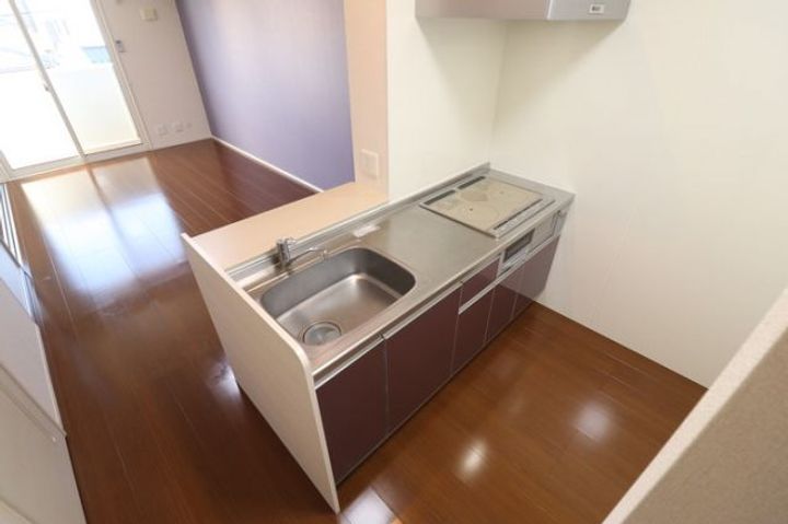 福島県郡山市日和田町字千峯坦(アパート)の賃貸物件のキッチン