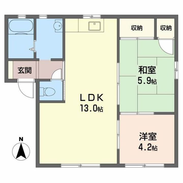 それいゆ弐番館の間取り