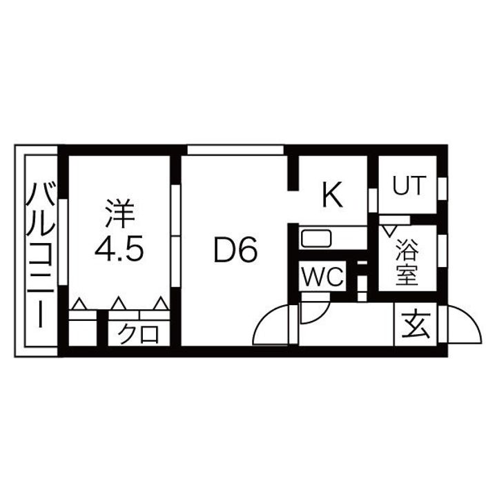 北海道札幌市中央区南九条西12の賃貸マンションの間取り