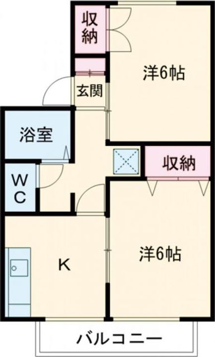 栃木県宇都宮市宮原5(アパート)の賃貸物件の間取り