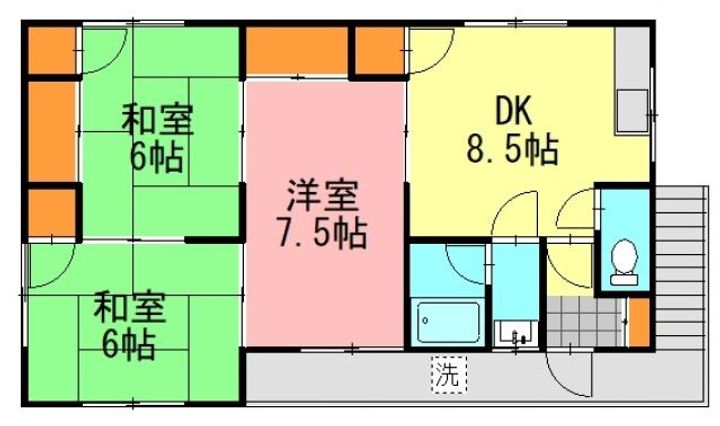 宮脇アパートの間取り