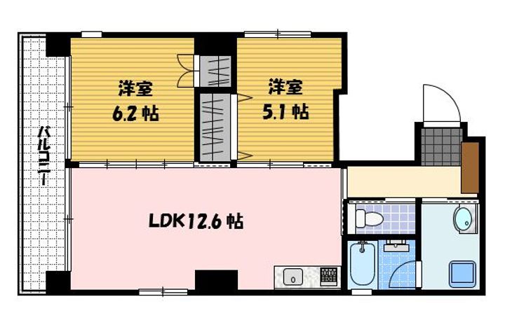 コア古川町の間取り