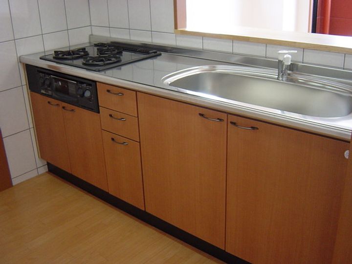 茨城県石岡市東石岡4(マンション)の賃貸物件のキッチン