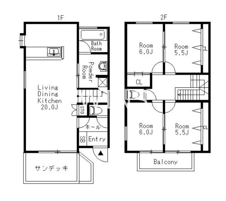 福岡県福岡市中央区福浜1(アパート)の賃貸物件の間取り
