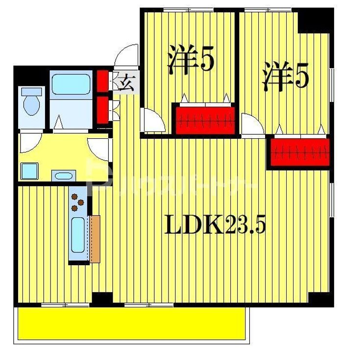 白樺フラッツの間取り