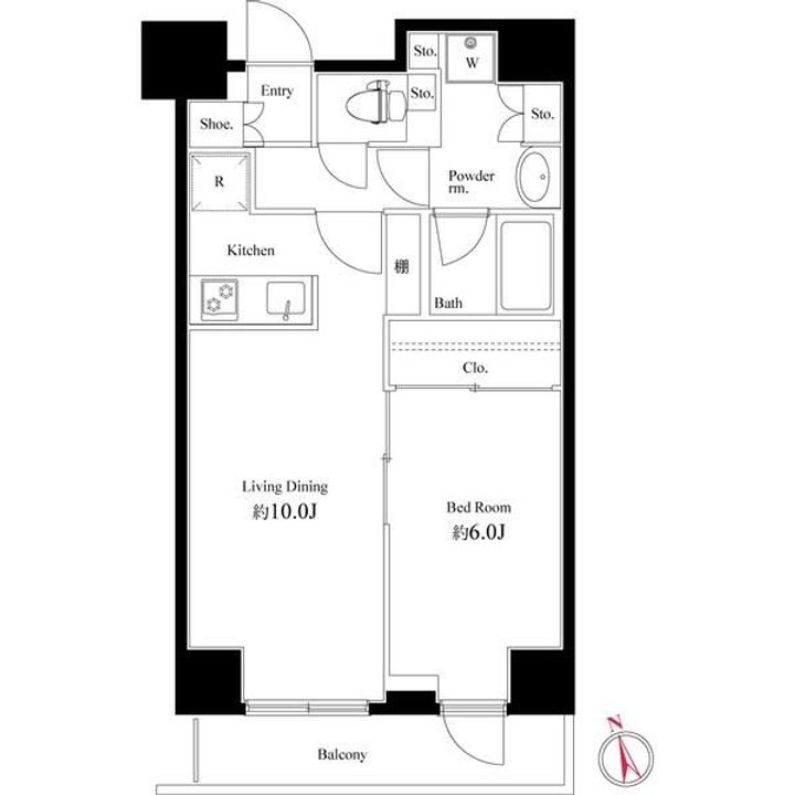 Log品川サンズの間取り