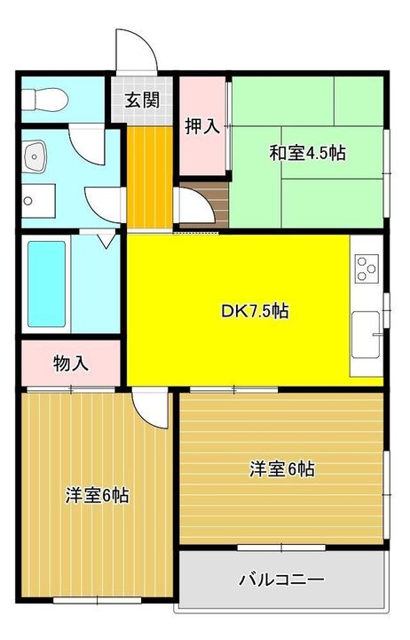静岡県駿東郡清水町徳倉(アパート)の賃貸物件の間取り