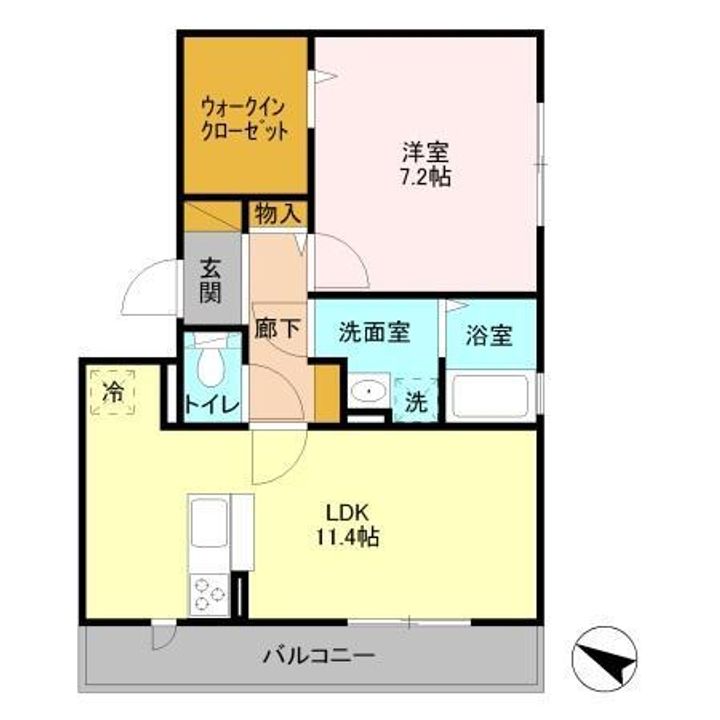 スカイパレット Bの間取り