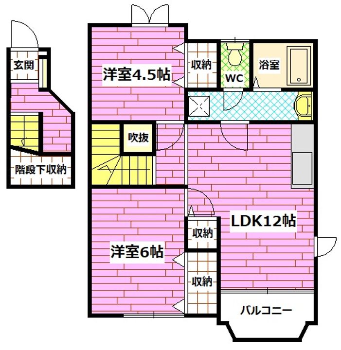 プリムローズ Bの間取り